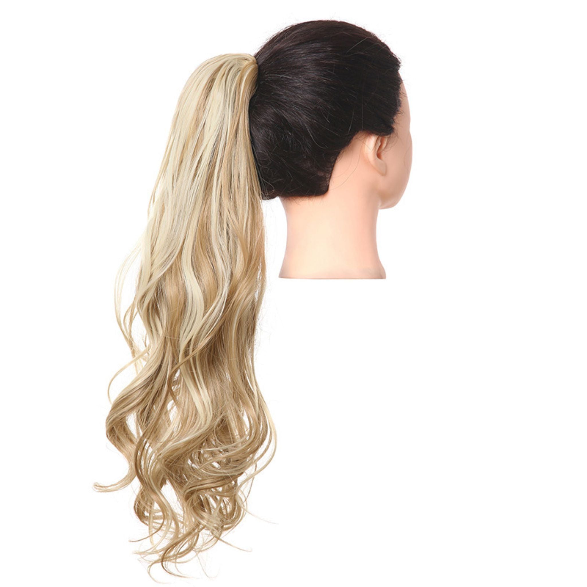 Zayfeel™ - Lång Lockig Ombre Ponytail med Claw Clip