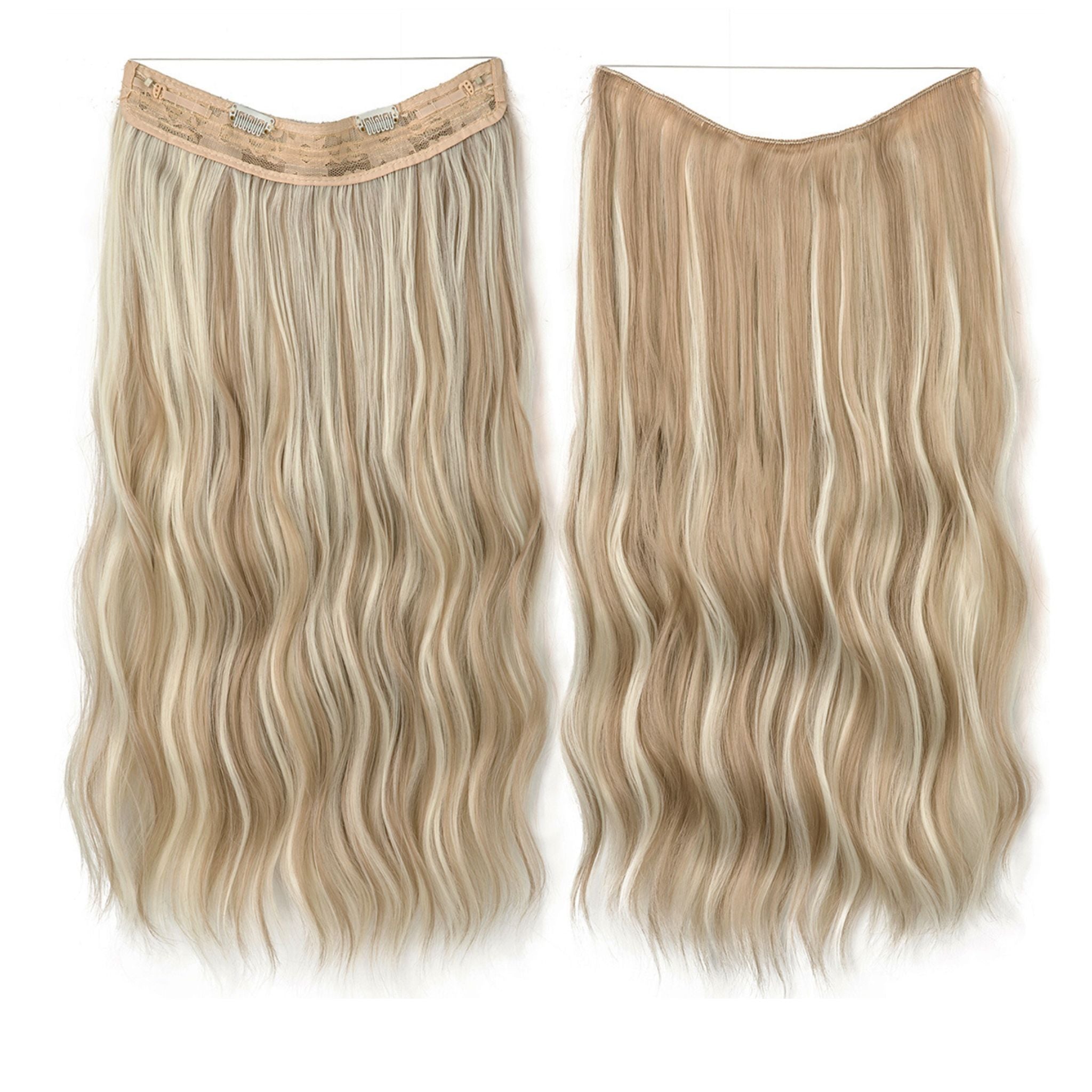 Zayfeel™ - Osynlig Halo med Clips i Body Wave-stil