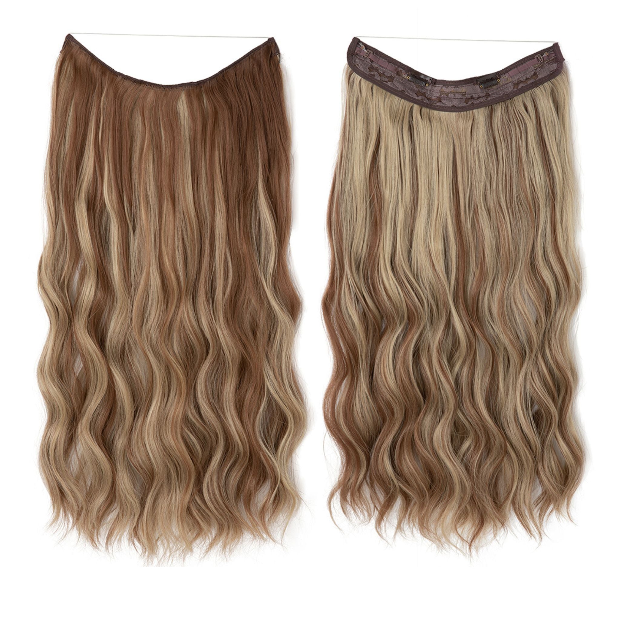 Zayfeel™ - Osynlig Halo med Clips i Body Wave-stil