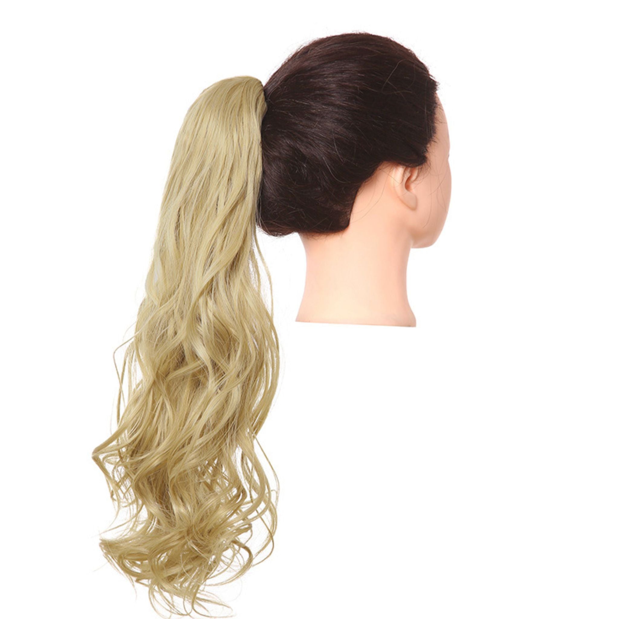 Zayfeel™ - Lång Lockig Ombre Ponytail med Claw Clip