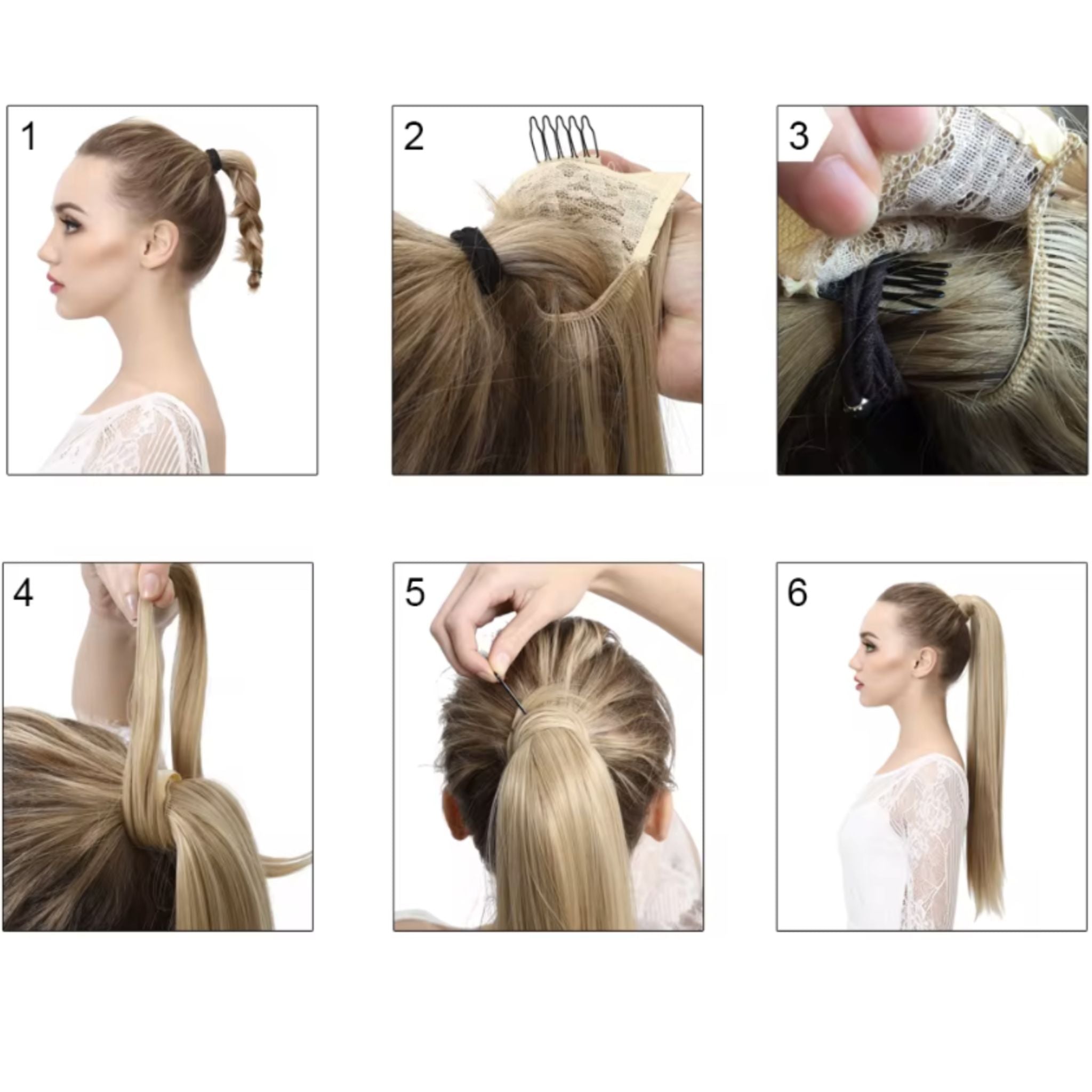 Zayfeel™ - Silkeslen Ponytail för Eleganta Looks